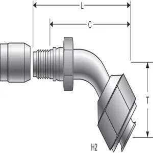 GATES 775320495 Hose Coupling, 0.189 Inch I.D, 1.69 Inch Length, 1.25 Inch Cutoff Size | AL8ZAJ