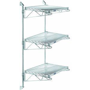 QUANTUM STORAGE SYSTEMS GACB18-54-1860S Ventilated SS Wire Wall Shelf, 60 W x 18 D x 54 Inch H, No. of Shelves 4 | CD2FEZ 45TW02