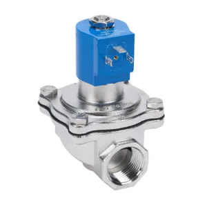 GC VALVES NS201YF02C7FG9 Potable Water Solenoid Valve, 2-Port, 2-Position, N.C., 316 Stainless Steel Body | CV6XUG