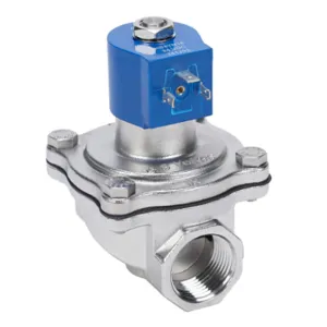 GC VALVES NS211YF16C7FG9 Potable Water Solenoid Valve, 2-Port, 2-Position, N.C., 316 Stainless Steel Body | CV6XVM