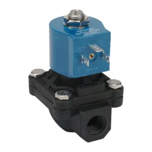 GC VALVES NS211YF24CPCG4 Potable Water Solenoid Valve, 2-Port, 2-Position, N.C., Nylon 6 Body | CV6XVX