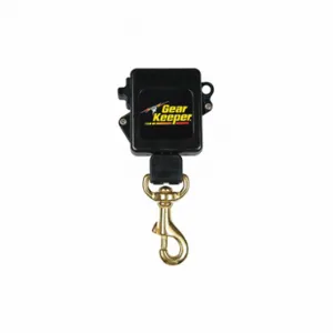 GEARKEEPER RT3-5818 Key Retractor, Rotating Belt Clip, Nylon, Black, Hold Keys, 23/64 Inch Size Ring Dia | CP6JCZ 48HT08