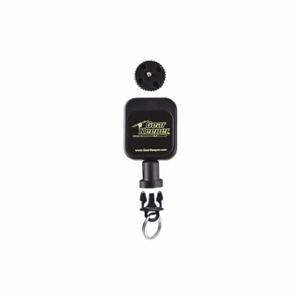 GEARKEEPER RT5-5802 Key Retractor, Threaded Stud, Nylon, Black, Hold Keys, 9/16 Inch Size Ring Dia | CP6JCX 48HT01