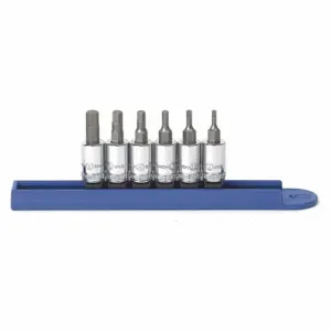 GEARWRENCH 80321 Metric Hex Bit Socket Set, 6 pc | CP6JMD 41XG37