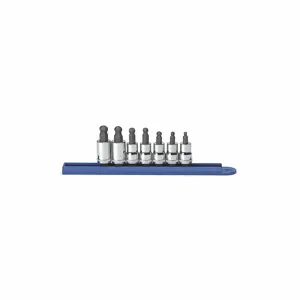 GEARWRENCH 80587 Ball Hex Bit Socket Set, 3/8 Inch Drive | CP6JKP 24U646