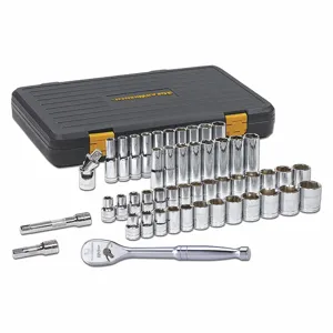 GEARWRENCH 80700P Drive Mechanics Tool Set, 49 Pc, 1/2 In, 49 Total Pcs, Sockets And Accessories/Wrenches | CP6JMB 41XK76