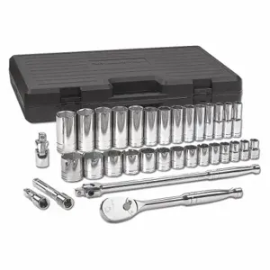 GEARWRENCH 80715 Standard And Deep Socket Set, 33 PK | CP6JNH 41XK89