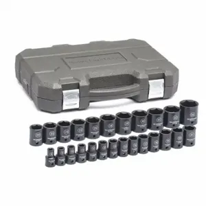 GEARWRENCH 84933N Metric Impact Socket Set, 1/2 Inch Size | CP6JMF 58LD65