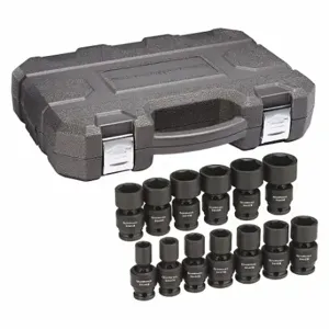 GEARWRENCH 84938N Sae Impact Socket Set, 1/2 Inch Depth, 13Pcs | CP6JMQ 58LD68