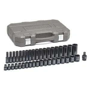 GEARWRENCH 84948N Metric Impact Socket Set, 1/2 Inch Size | CP6JNW 58LD74