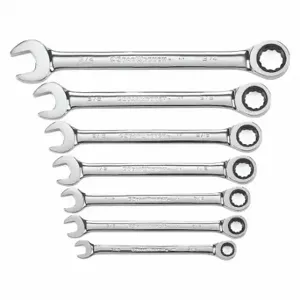 GEARWRENCH 9317 Combination Ratcheting Wrench, 7 pc, SAE | CP6JEF 41YG59