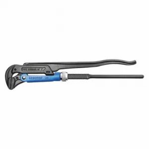 GEDORE 175 1 Pipe Wrench, 1 Inch Jaw Capacity, Serrated, 11 Inch Overall Length, Plier-Type | CP6JWU 53DU51