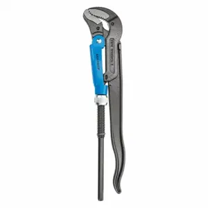 GEDORE 4500490 Elbow Pipe Wrench, Alloy Steel, 3 Inch Jaw Capacity, Serrated, 25 Inch Overall Lg | CP6JXL 55KM09