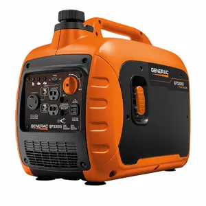 GENERAC 7154 Portable Inverter Generator, Gasoline, 2, 500 W, 3, 300 W, 120V AC, 20.83, Recoil, 4.5 Hr | CP6KNQ 61UL14