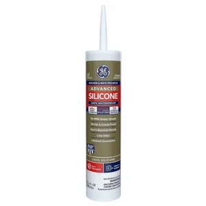 GENERAL ELECTRIC 2812562 Silicone Sealant, Advanced Silicone, Clear, 10 Oz, Cartridge | CP6JTQ 3LA48