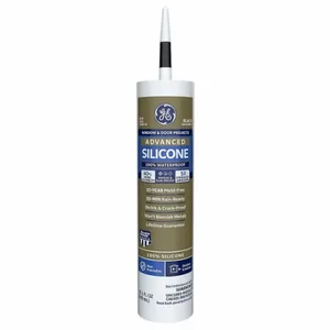 GENERAL ELECTRIC 2813670 Silicone Sealant, Advanced Silicone, Black, 10 Oz, Cartridge | CP6JTM 22N759