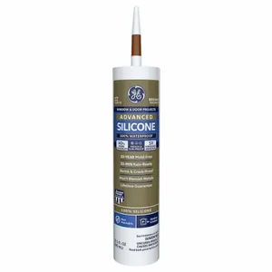 GENERAL ELECTRIC 2813701 Silicone Sealant, Advanced Silicone, Brown, 10 Oz, Cartridge | CP6JTN 22N760