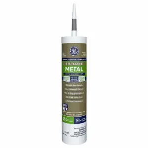 GENERAL ELECTRIC 2816710 Sealant, Metal Silicone 2, Silicone, Gray, 10 Oz Container Size, Cartridge | CP6LJH 22N773