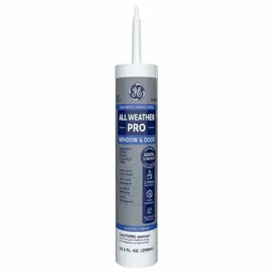 GENERAL ELECTRIC 2863841 Acrylic Latex Sealant, All Weather Pro, White, 10 oz Container Size, Cartridge | CP6LJD 2XKD2