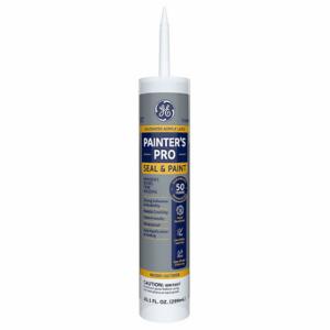 GENERAL ELECTRIC 2874546 Acrylic Latex Caulk, Painters Pro, Clear, 10 oz Container Size, Cartridge | CP6JUD 3KA70