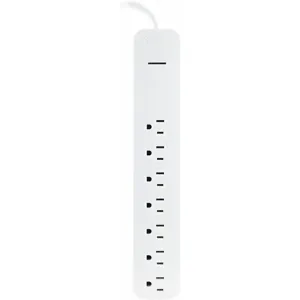 GENERAL ELECTRIC 36360 Surge Protector Outlet Strip, 12 Feet Sizde, White, No. of Total Outlets 7 | CD3QZZ 53TZ13