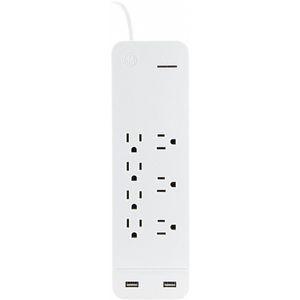 GENERAL ELECTRIC 36363 6 ft. Surge Protector Outlet Strip, White, No. of Total Outlets 7 | CD2HQM 53TZ16
