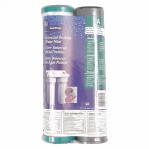 GENERAL ELECTRIC FXSVC Filter Cartridge, 0.5 micron, 0.6 GPM, 9 3/4 Inch Overall Height, 2 3/8 Inch Dia | CP6KGE 41JP47