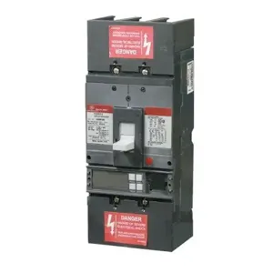 GENERAL ELECTRIC SGLB36BC0400 Molded Case Circuit Breaker, 600V, MicroVersaTrip, Bolt-On | CE6KBE