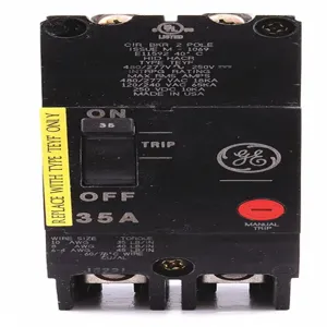 GENERAL ELECTRIC TEYF235 Circuit Breaker 35a 2p 277/480vac 18ka | AG2VKF 32HZ81