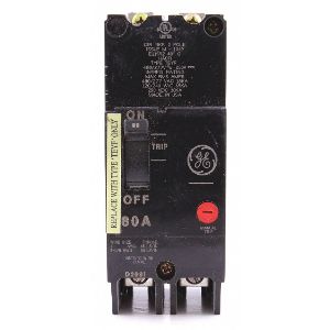 GENERAL ELECTRIC TEYF280 Leistungsschalter 80a 2p 277/480vac 18ka | AG2VKM 32HZ87