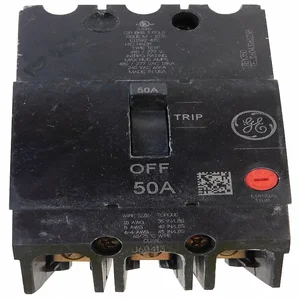 GENERAL ELECTRIC TEYF350 Circuit Breaker 50a 3p 277/480vac 18ka | AG2VKX 32HZ97