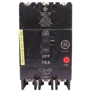 GENERAL ELECTRIC TEYF370 Circuit Breaker 70a 3p 277/480vac 18ka | AG2VKZ 32HZ99