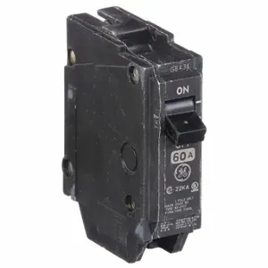 GENERAL ELECTRIC THHQL1160 Miniature Circuit Breaker, 60 A, 120/240 Vac, Single Phase, 22 Ka At 120/240 Vac, 1 Poles | CP6KKE 3HXG4