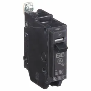 GENERAL ELECTRIC THQB1125 Miniature Circuit Breaker, 120 / 240VAC, Single Pole, 10kAIC | CE6KGR