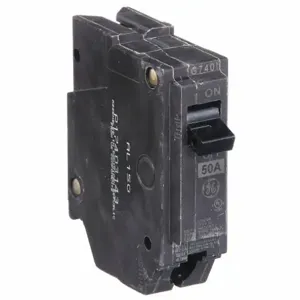 GENERAL ELECTRIC THQL1150 Plug-In Circuit Breaker, 50A, 10kAIC at 120V, Single Pole | CE6KMB