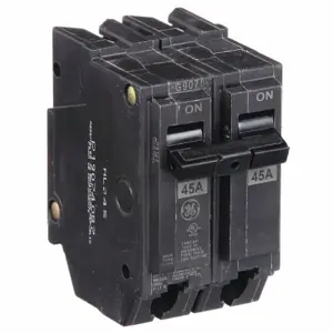 GENERAL ELECTRIC THQL2145 Molded Case Circuit Breaker, 45A, 10kAIC at 240V, 1 Phase | CE6KNC