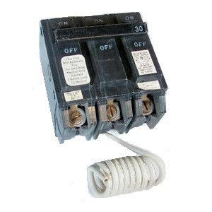 GENERAL ELECTRIC THQL31WY30 Kompakt-Leistungsschalter, Q-Line, 3-polig, 30 A, 240 VAC | CE6KNK