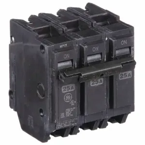 GENERAL ELECTRIC THQL32025 Molded Case Circuit Breaker, 3 Pole, 3 Phase, 25A, 240VAC | CE6KNN