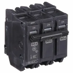 GENERAL ELECTRIC THQL32090 Miniature Circuit Breaker, 90A, 3 Poles, 120 / 240V | CE6KNZ