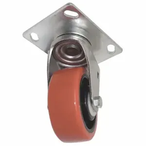 GENIE 57734GT Swivel Caster, Red, 4 Inch Size x 1-1/2 Inch Size | CP6KVC 41GT59