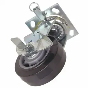 GENIE 57740GT Swivel Caster With Lock, PL/SB, 5 Inch Size x 2 Inch Size | CP6KVD 41GT62