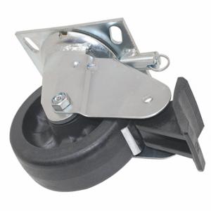 GENIE 57743GT Swivel Caster With Lock, PL/WB, 6 Inch Size x 2 Inch Size | CP6KVE 41GT63