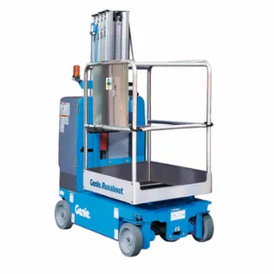 GENIE GR-15 Runabout Electric Aerial Work Platform, Drive, Dc, 500 Lb Load Capacity | CP6KUC 38R219