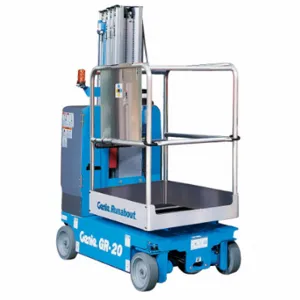 GENIE GR-20 Runabout Electric Aerial Work Platform, Drive, Dc, 350 Lb Load Capacity | CP6KUB 38R220