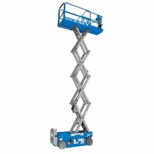 GENIE GS-1930 Electric Scissor Lift, Drive, Dc, 500 Lb Load Capacity, 6 Ft 7 Inch Closed Ht | CP6KTZ 38R229