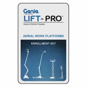 GENIE Lift Pro (AWP) Aerial Work Platform Course, Access Card | CT9EXC 45JJ77