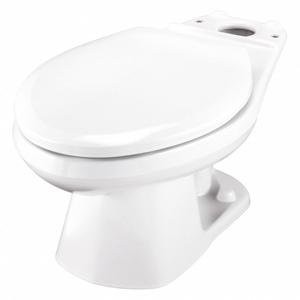 GERBER GEAR GUF21372 Längliche Toilettenschüssel, 15 Zoll Randhöhe, Glasporzellan | CH6PMX 55DL88