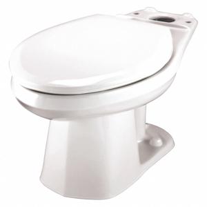 GERBER GEAR GUF21377 Längliche Toilettenschüssel, 17 Zoll Randhöhe, Glasporzellan | CH6PNB 55DL91