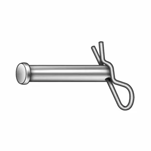 GL HUYETT WWGCLPS6BPS6008 Clevis Pin, With Hairpin, Standard Stainless Steel, 0.375 X 1 Inch | AB3ZPG 1WFE9