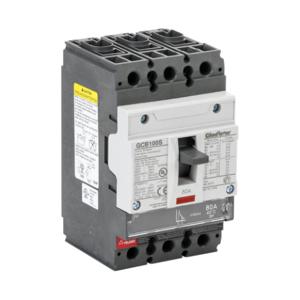 GLADIATOR GCB100S-3FF80LL Molded Case Circuit Breaker, 100A Frame, 80A, 600Y/ 480 VAC/ 500 VDC, 3-Pole | CV7TXC